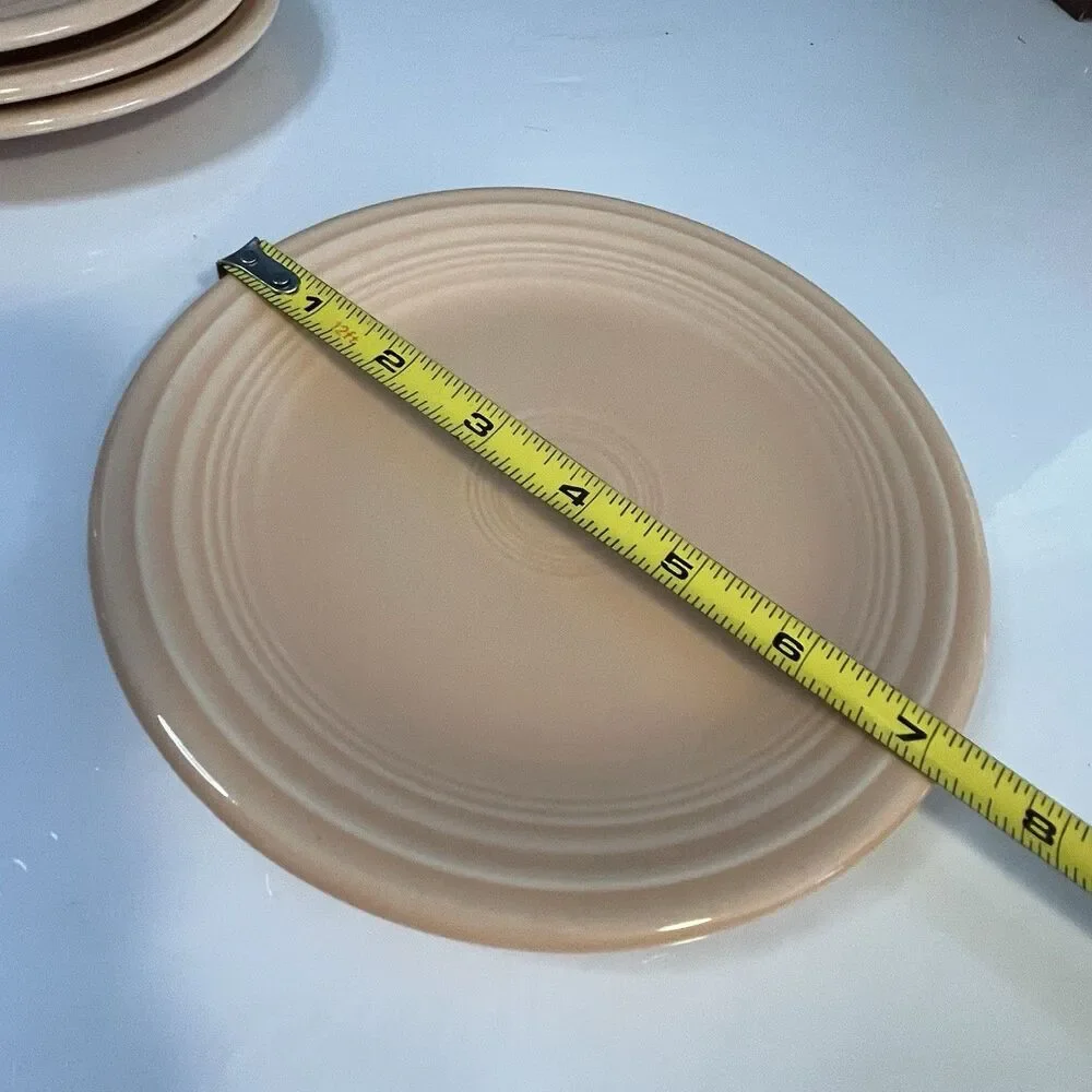Fiestaware Apricot Salad Dessert Plates Set Of 4 Fiesta 7.25” 1st Quality EUC